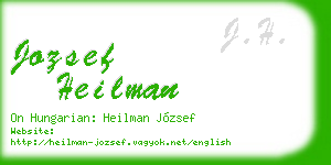 jozsef heilman business card