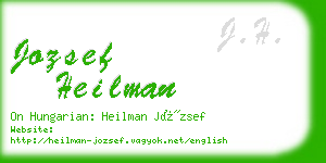 jozsef heilman business card